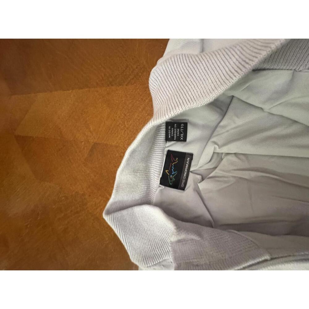 Ocean Course Greg Norman Wind Protection White Zip-Up Sweater - Picture 8 of 8